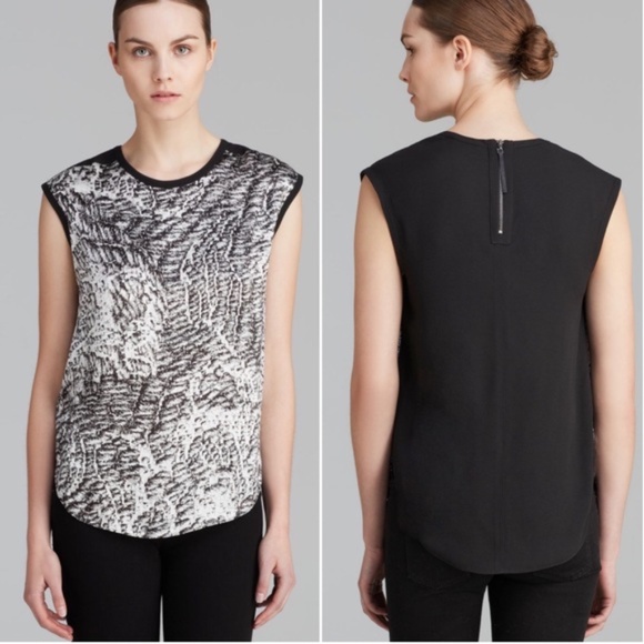 Helmut Lang Resid Print Satin Top - Picture 6 of 6